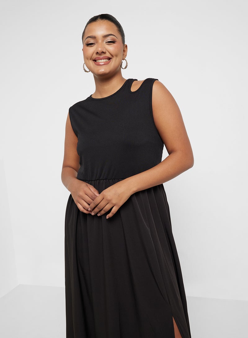 Ella Plus Cutout Shoulder Dress - Image 3