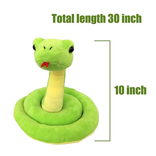 Ice King Bear Lifelike Green Snake Stuffed Animal - Plush Toy (Standing) - Image 3