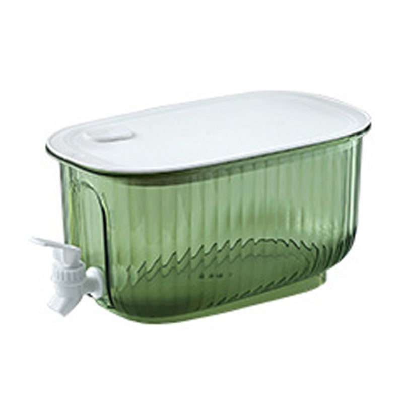 Beverage Drink Dispenser Large Capacity Food Grade Thickened Leakage Proof Cold Kettle with Faucet for Home Green - Image 2