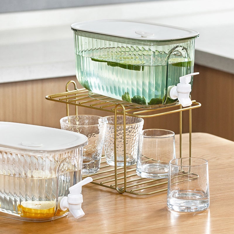 Beverage Drink Dispenser Large Capacity Food Grade Thickened Leakage Proof Cold Kettle with Faucet for Home Green - Image 4