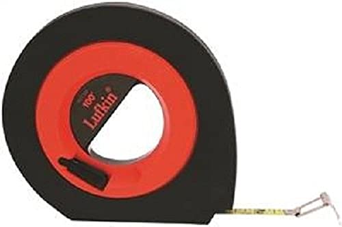 Lufkin Crescent Lufkin 3/8" x 100' Hi-Viz® Orange Engineer's Speedwinder® Yellow Clad Long Steel Tape Measure - HYT100D - Image 5