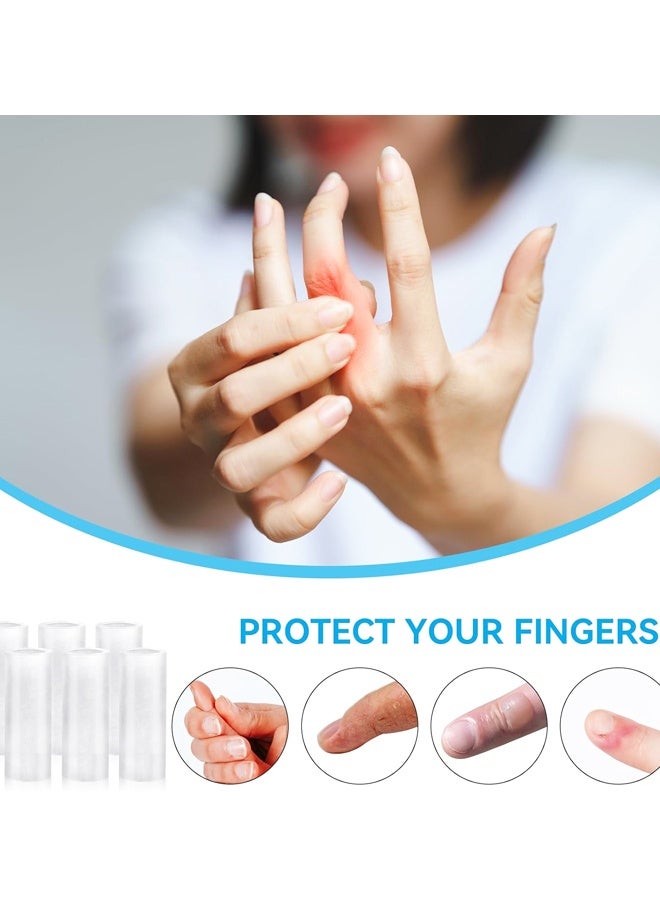 20 Pack Silicone Gel Finger Protector Sleeves, Rubber Finger Cushion Shields for Cracked Fingers - Image 5