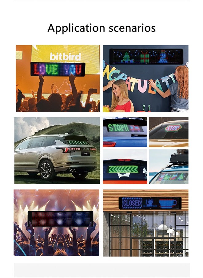 Generic - S1696 LED Flexible Display Screen (672*122mm) for Mobile and Car Rear Window - Image 1