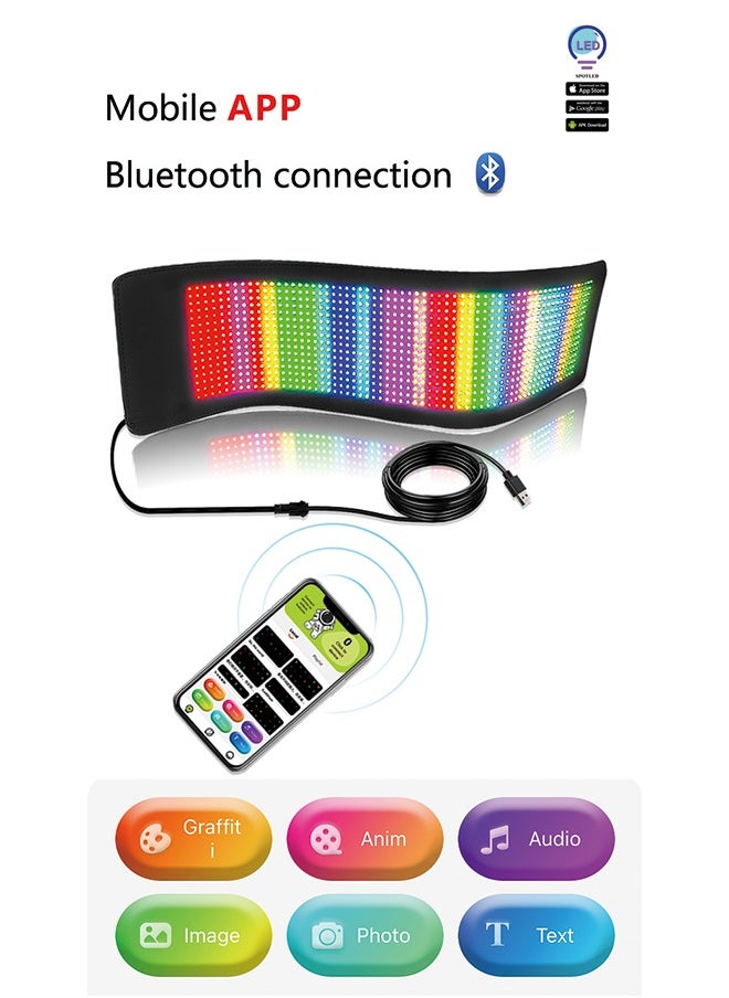 Generic - S1696 LED Flexible Display Screen (672*122mm) for Mobile and Car Rear Window - Image 1