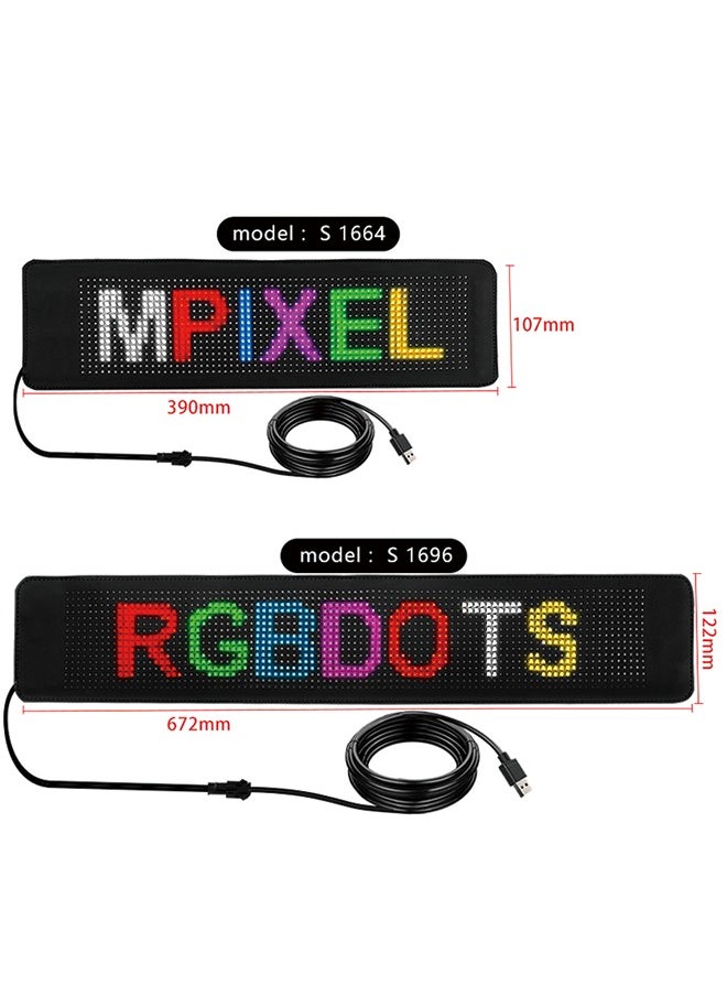 Generic - S1696 LED Flexible Display Screen (672*122mm) for Mobile and Car Rear Window - Image 1