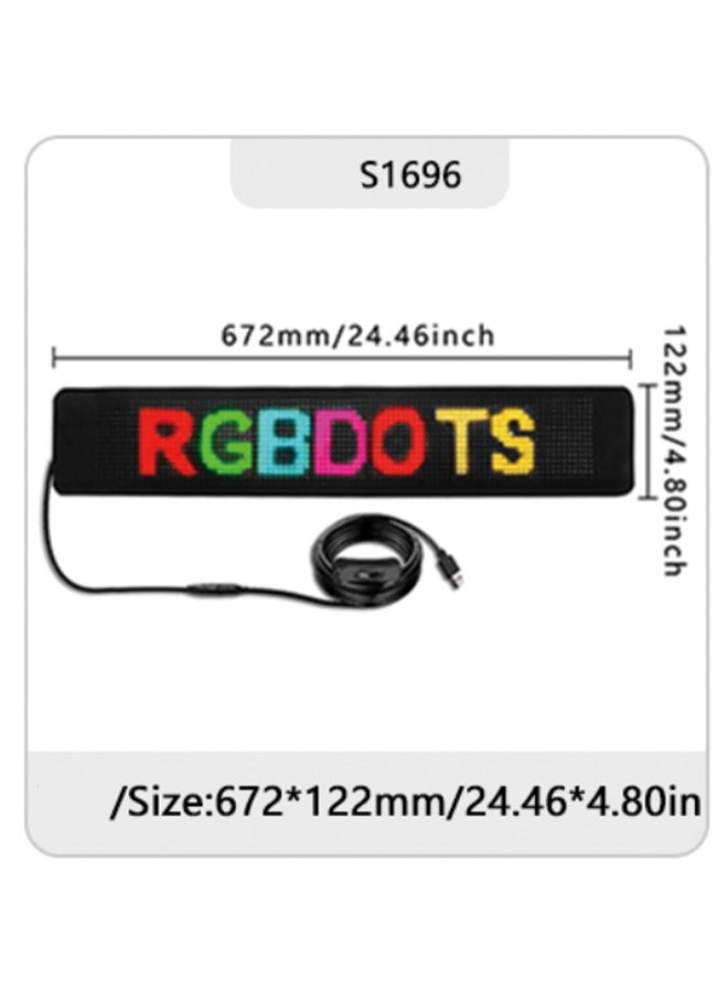 Generic - S1696 LED Flexible Display Screen (672*122mm) for Mobile and Car Rear Window - Image 1