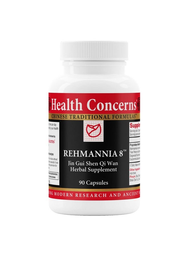 Health Concerns Health Concerns Rehmannia 8 - Back Discomfort & Urinary Tract Health for Women & Men - 90 Capsules  - Image 1