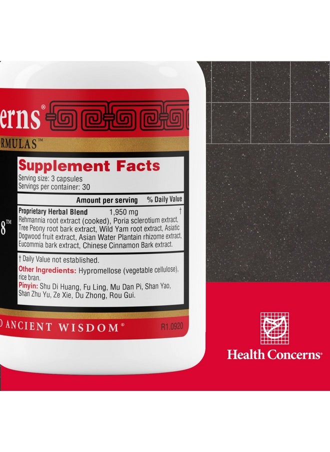 Health Concerns Health Concerns Rehmannia 8 - Back Discomfort & Urinary Tract Health for Women & Men - 90 Capsules  - Image 2