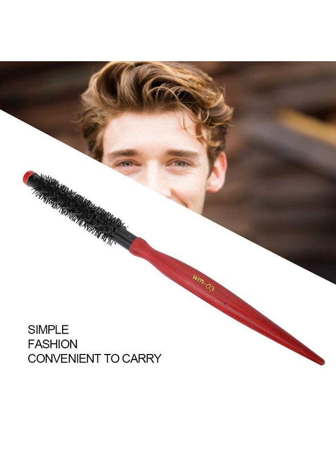 Yinhing Small Round Hair Brushmini Ultra Thin Aluminum Tube Nylon Bristles Round Styling Hair Brush Roll Hairbrush For Thin Hair Short Hair Bangs Beard Lifting Curling(Number 3) - Image 2