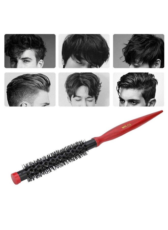 Yinhing Small Round Hair Brushmini Ultra Thin Aluminum Tube Nylon Bristles Round Styling Hair Brush Roll Hairbrush For Thin Hair Short Hair Bangs Beard Lifting Curling(Number 3) - Image 5