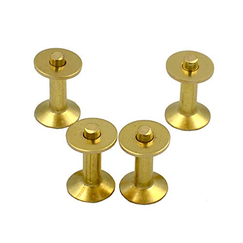 DGOL 50 Sets Solid Brass #12 Size 12 Copper Burrs Rivets Washers 9/16 inch (14mm) Long - Image 1