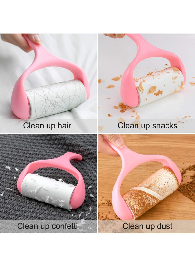 Lint Roller, Super Sticky Pet Hair Remover Kit with 9 Refills, Adhesive Lint Brush for Clothes, Carpet, Car Seats, Dust, Dogs, Cats Assorted - Image 2