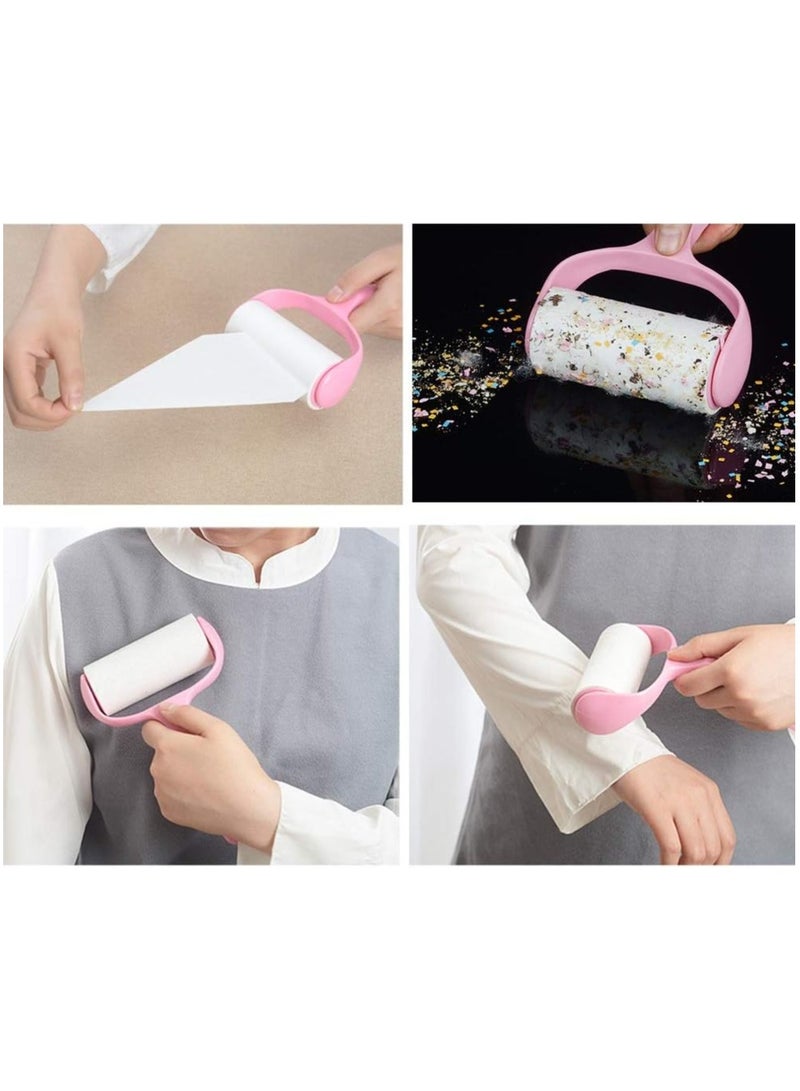 Lint Roller, Super Sticky Pet Hair Remover Kit with 9 Refills, Adhesive Lint Brush for Clothes, Carpet, Car Seats, Dust, Dogs, Cats Assorted - Image 3