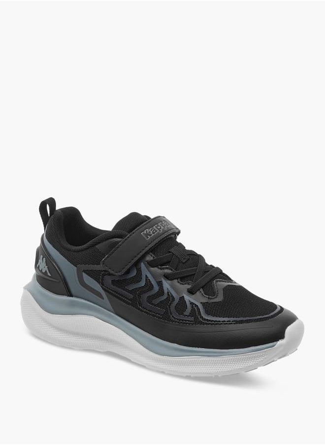 Kappa Boys' Printed Sports Shoes With Hook And Loop Closure  - Image 2
