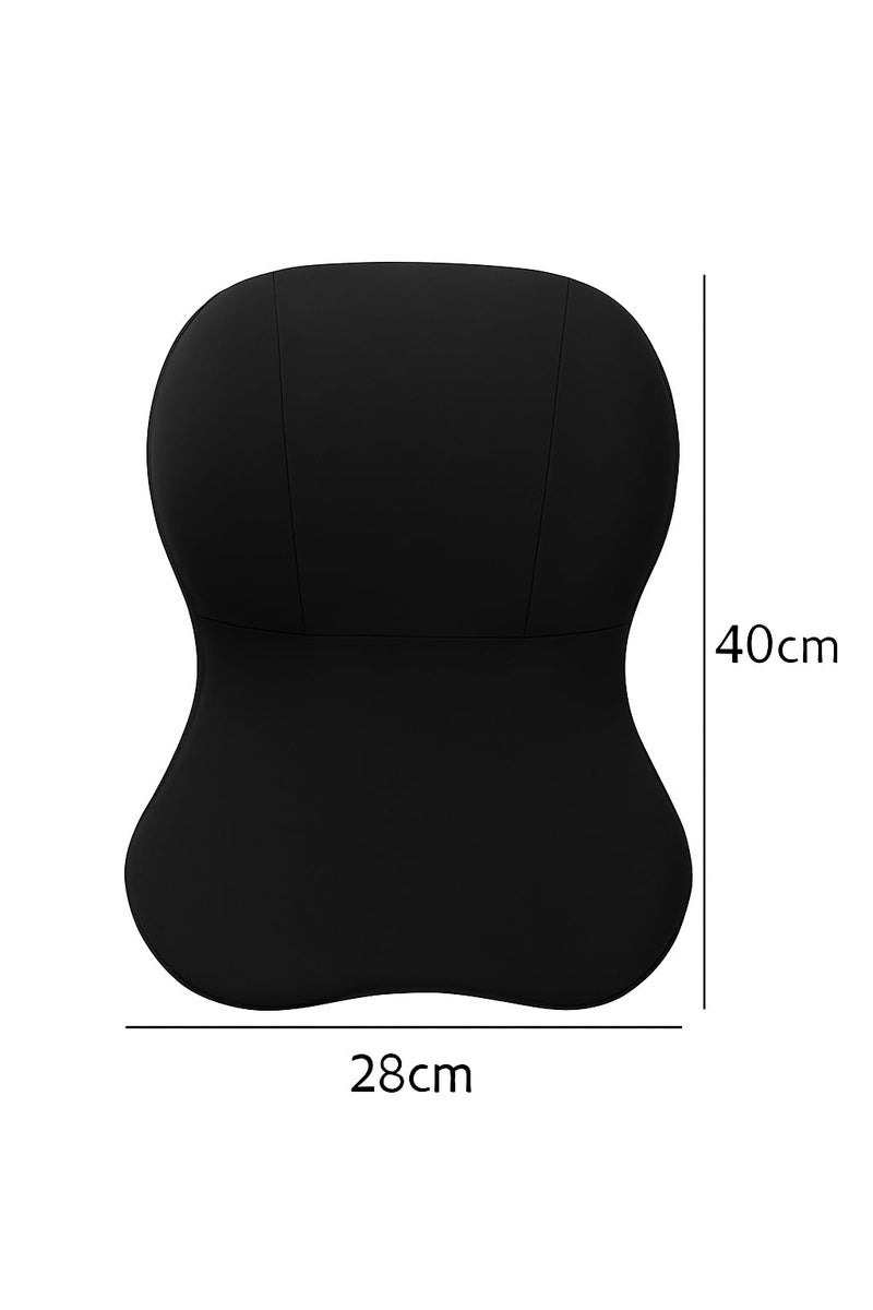CRENTILA Ergonomic Memory Foam Car Neck & Back Support Pillow – Adjustable Strap, Breathable Washable Cover – Orthopedic Cushion for Neck Pain & Lumbar Support – Black – Ideal for Car, Office & Travel - Image 5