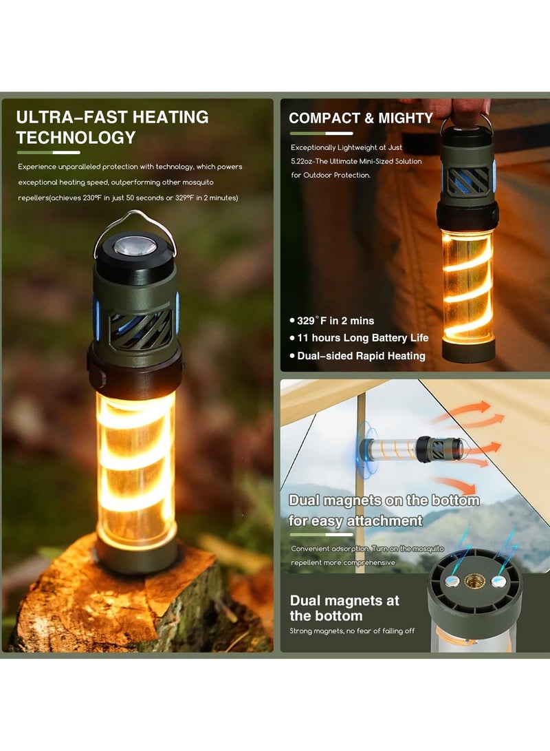 Generic Mosquito Repeller Lamp, Electric Mosquito Trap Fly Zapper, 3-in-1 Mosquitoes Killer USB Rechargeable Camping Light Flashlight, Fly Killer Mosquito Lamp, Bug Zapper for Outdoor Camping  - Image 3