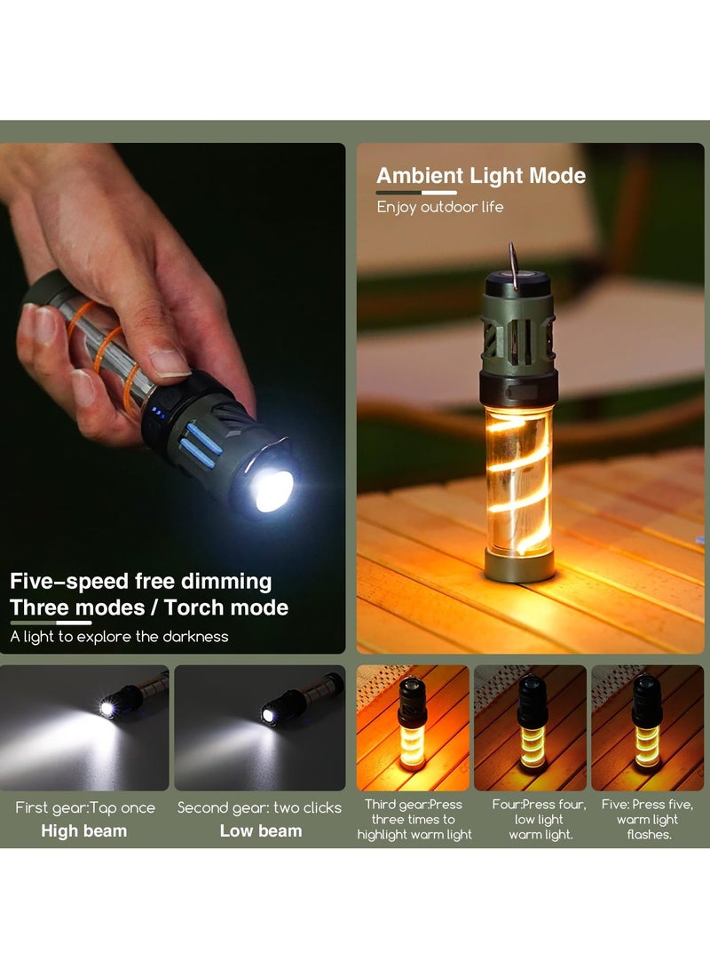 Generic Mosquito Repeller Lamp, Electric Mosquito Trap Fly Zapper, 3-in-1 Mosquitoes Killer USB Rechargeable Camping Light Flashlight, Fly Killer Mosquito Lamp, Bug Zapper for Outdoor Camping  - Image 4
