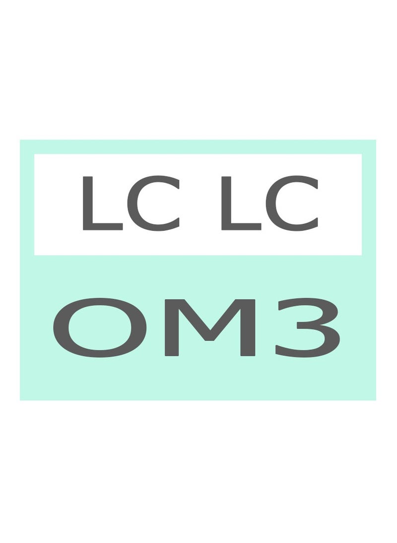 LC UPC/LC UPC Dual LSZH Fiber Patch Cable 2.0MM OM3 2M