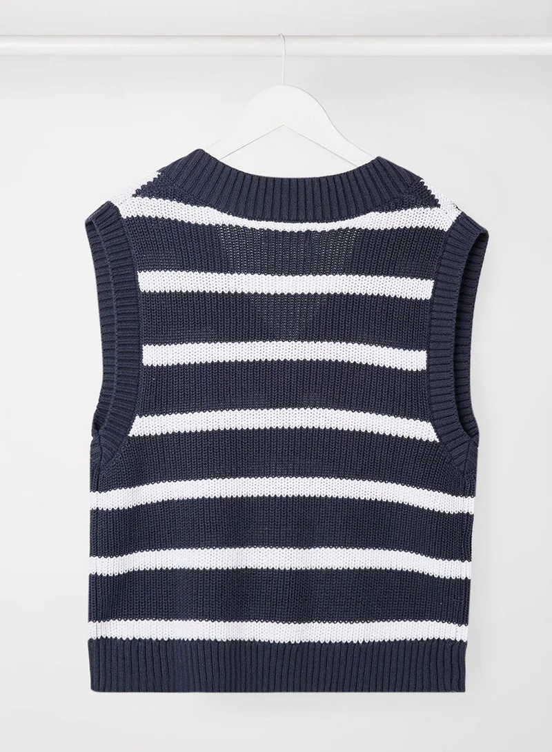 مانجو كنزة محبوكة مخططة للشباب