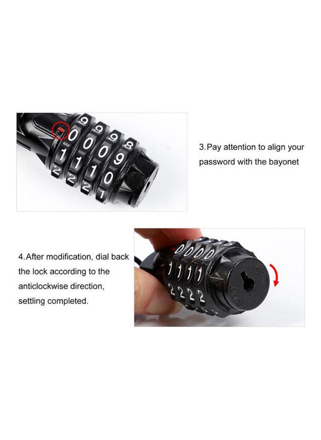 NIBEMINENT Motorcycle Anti-Theft Cable Lock  - Image 5