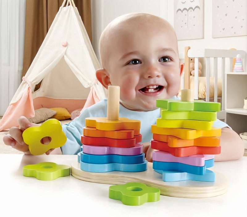 Hape Double Rainbow Stacker E0406 - Image 2