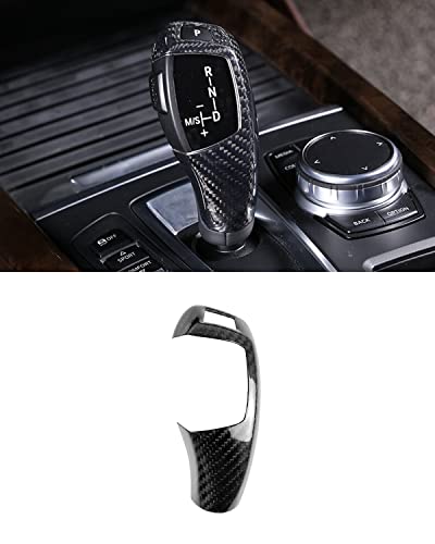 SHSBSCAR Carbon Fiber Gear Shift Knob Cover Fit for BMW F30 F32 F36 F10 F20 F22 F34 F07 F01 X3 X4 X5 X6 17 Series X Series - Image 1