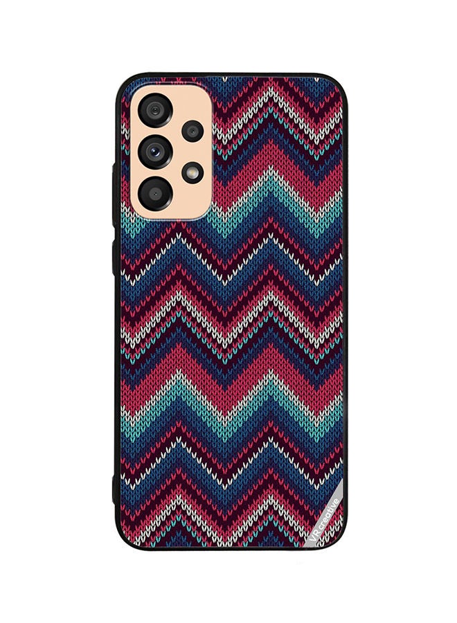 VR CREATIVE Protective Case Cover For Samsung Galaxy A53 5G Weaved Pattern Design Multicolour - Image 1