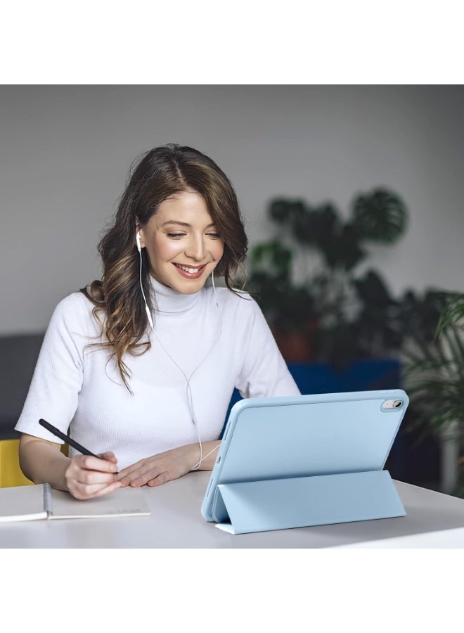 iPad (A16) 11th Generation Case 11 Inch 2025, iPad 10th Generation Case 2022 10.9 Inch with Pencil Holder, Soft TPU Back Slim Smart Protective Trifold Stand Cover, Auto Wake/Sleep - Image 3