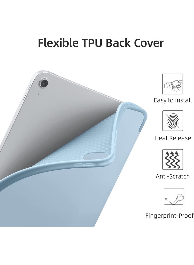 iPad (A16) 11th Generation Case 11 Inch 2025, iPad 10th Generation Case 2022 10.9 Inch with Pencil Holder, Soft TPU Back Slim Smart Protective Trifold Stand Cover, Auto Wake/Sleep - Image 2