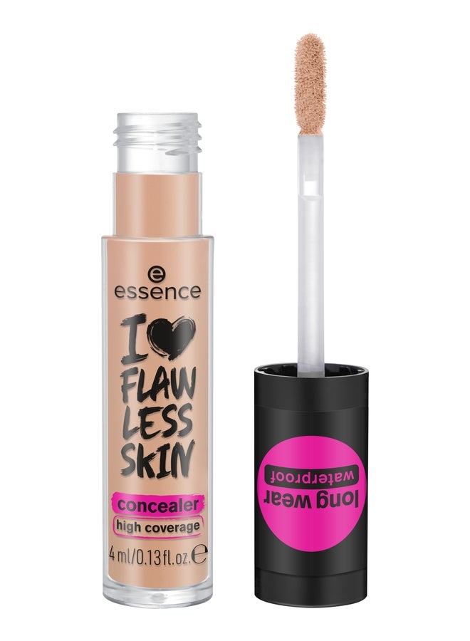 Essence I Love Flawless Skin Concealer | 50 Light Sand | Waterproof Lightweight Coverage Cream for Natural Look | Hydrating Aloe Vera Concealer for Sensitive Skin | 4 ml Light Sand 50 - Image 1