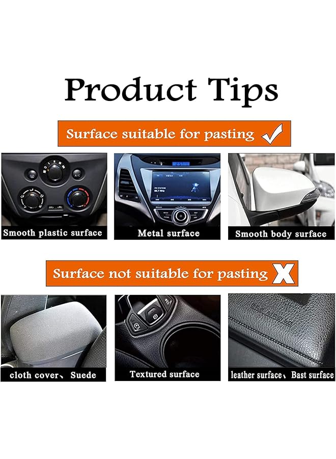 X Spring Carbon Fiber Vinyl Wrap For Cars, 127X30Cm Auto 3D Carbon Fiber Vinyl Wrap Sheet Decoration, Self-Adhesive Roll, Scratch Resistant Diy Car Wraps Film For Auto Body Protection & Decoration - Image 5