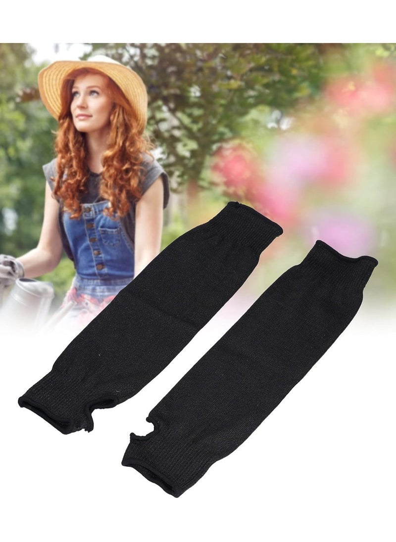 DubaiGallery - Arm Sleeves UV Sun Protection Arm Cover Sleeves Cooling Long Sleeves Universal Fit for MenWomenKids (Black) Microfibre, Cotton, Polyresin Arm Warmer Summer Gloves - Image 1