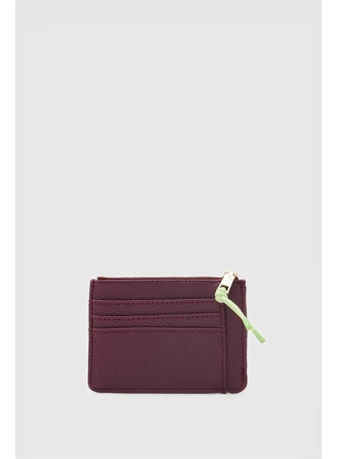 Soho Women's Cardholder Burgundy.