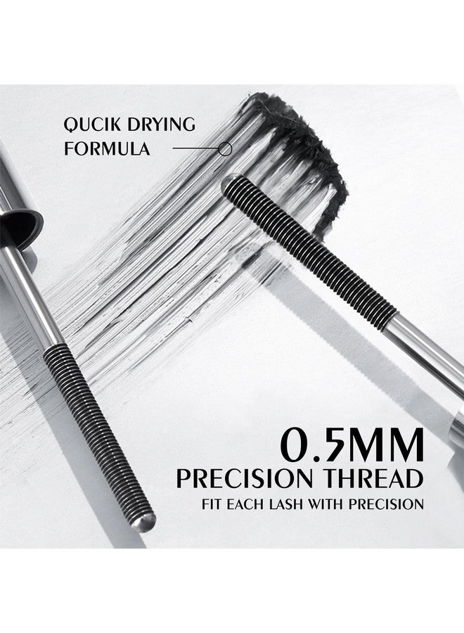 كيدا ماسكارا KYDA السوداء القابلة للغسل بعصا معدنية، مظهر رموش جذاب ونحيف للغاية، ماسكارا معدنية بدون شعيرات، سريعة الجفاف، مكياج رموش طبيعي يدوم طويلاً - Image 4