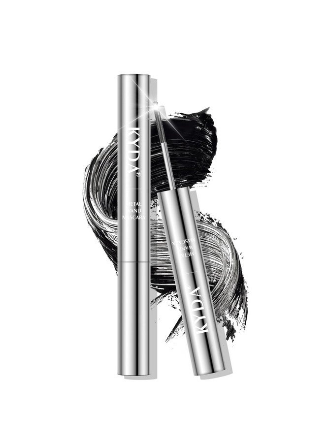 كيدا ماسكارا KYDA السوداء القابلة للغسل بعصا معدنية، مظهر رموش جذاب ونحيف للغاية، ماسكارا معدنية بدون شعيرات، سريعة الجفاف، مكياج رموش طبيعي يدوم طويلاً - Image 1