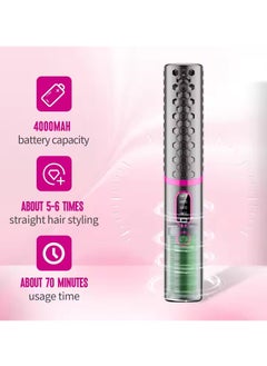 Halamine Hair Straightener，2-in-1 Cordless Hair Styler ,Curler with 240℃ Fast Heat Up (15s) ，220V-240V  Voltage  - Image 4