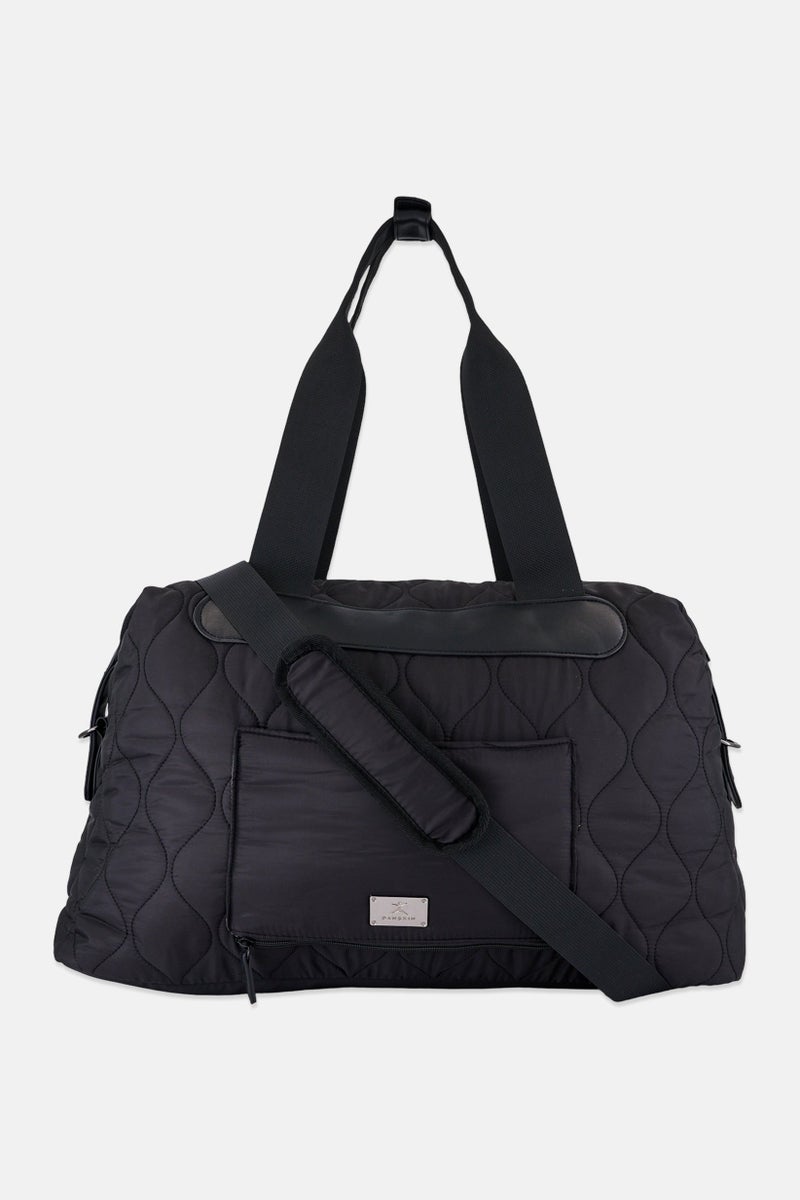 Danskin Women 2 Pieces Duffle Bag With Small Pouch, Black - Image 2