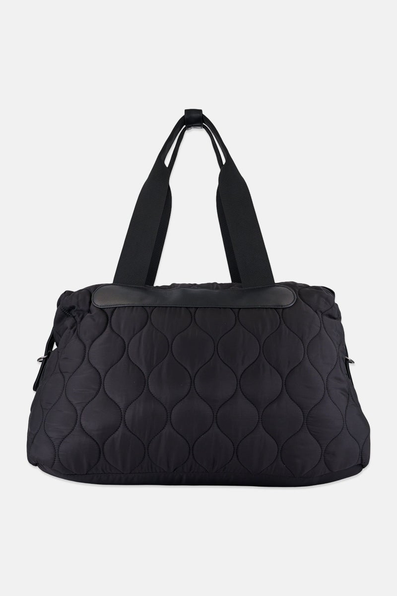 Danskin Women 2 Pieces Duffle Bag With Small Pouch, Black - Image 4