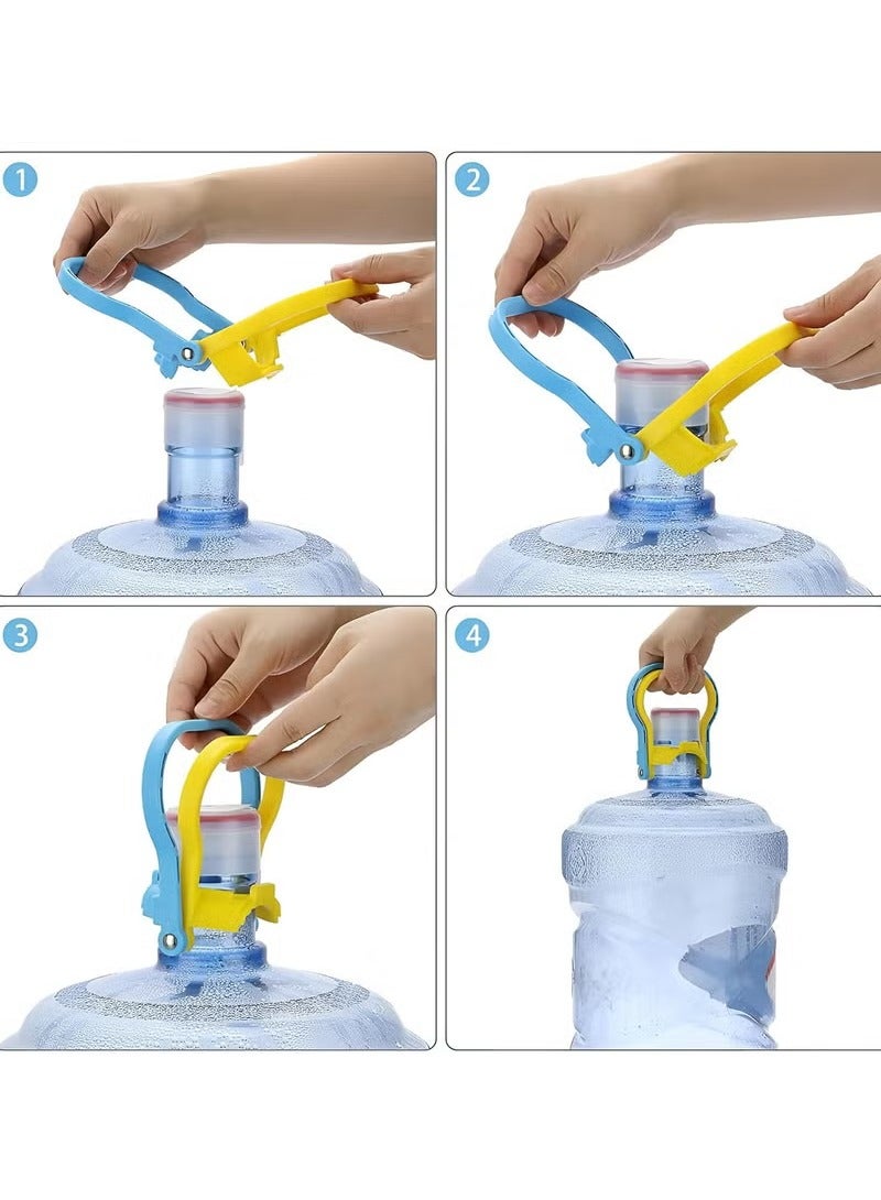 Bukela Drinking Water Bottle Handle, 2 PCS Purified Drinking Water Jug Caps Carrier, 5 Gallon Water Bottle Handle, Lift Labor Energy Saving Ergonomic Grip Handle Carrier, Non-slip Holder Lifter - Image 4