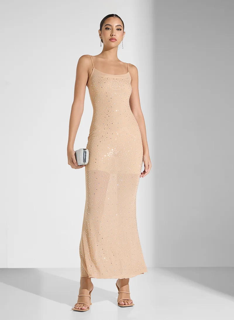 Ginger Rhinestone Slip Dress