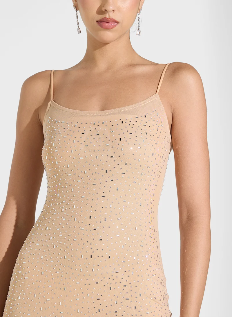 Ginger Rhinestone Slip Dress