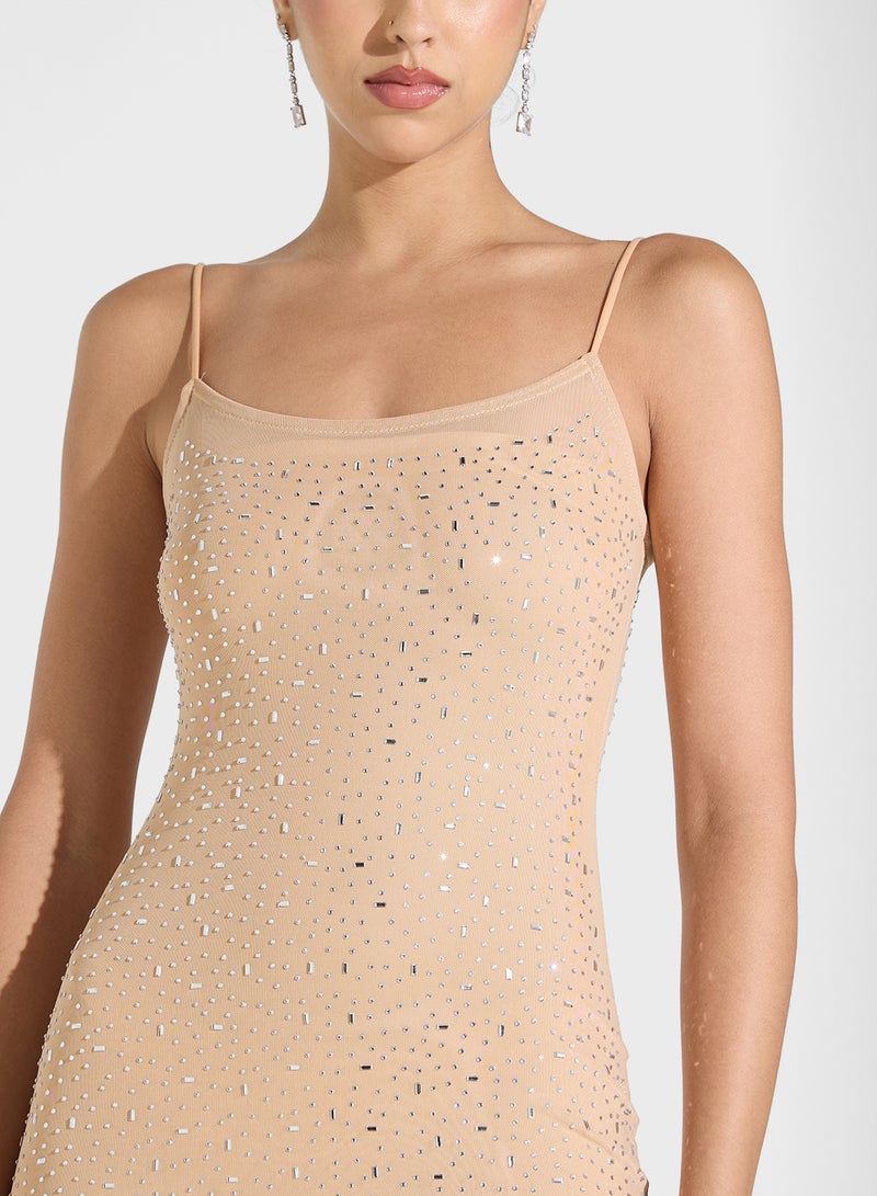Ginger Rhinestone Slip Dress - Image 3