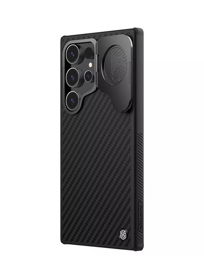 Nillkin CarboProp MagSafe Aramid Fiber Armor Case for Samsung Galaxy S24 Ultra – Sleek Black, 1500D Kevlar Durability, Magnetic Lens Frame & Metal Buttons  - Image 4