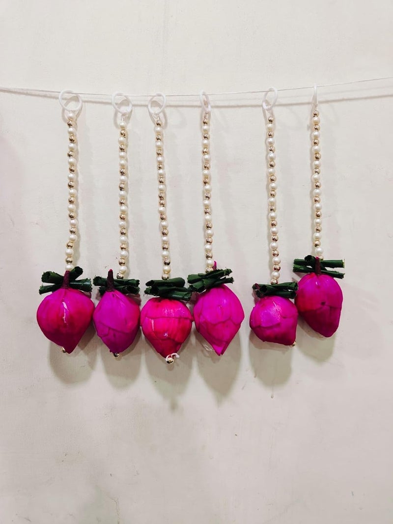 SP SELLPLUS Sellplus Lotus Buds Beads Hanging for Home DecorDiwali DecorWedding and All Festival Decor 