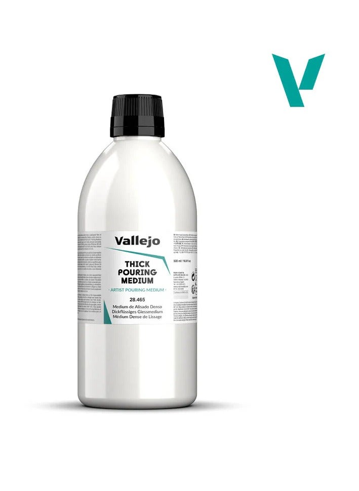 Thick Pouring Medium 500ml – Acrylic Pouring Medium for Textured Fluid Art & Paint Pouring Techniques