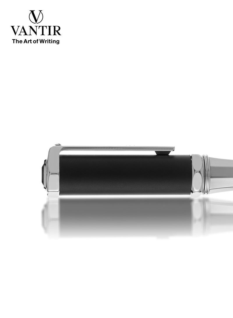 Vantir Royal Black Custom Design Pen | Premium Elegant Writing Pen with Smooth Ink Flow | Luxury Black Finish, Comfortable Grip | Ideal for Office, Business, Gifts & Personal Use - Image 4