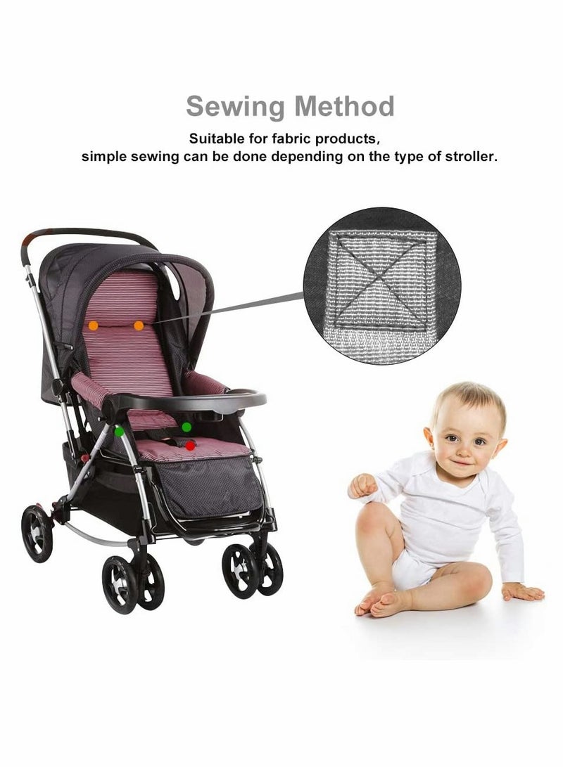 SOLARAE حزام أمان قابل للتعديل 5 نقاط للأطفال لكرسي الأطفال وعربة الأطفال، حزام أمان بديل لمقعد الأطفال في الكراسي العالية - Image 2