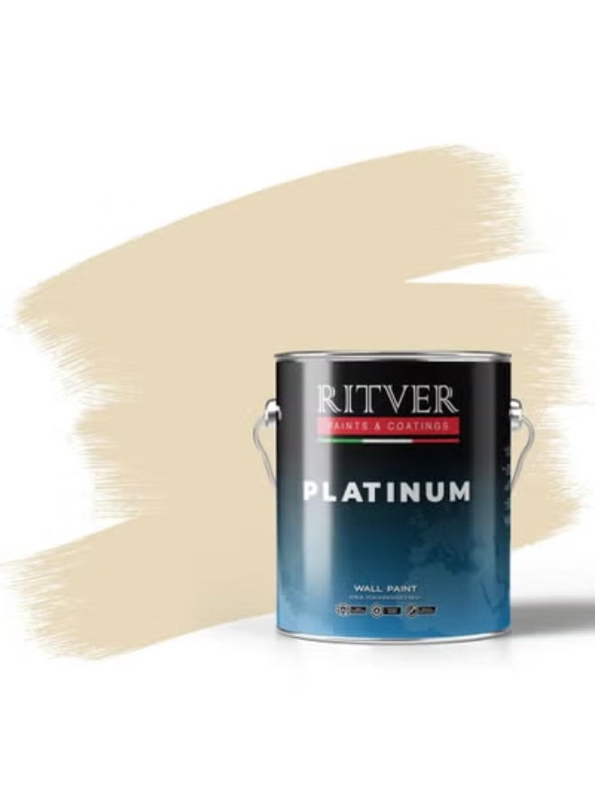 Ritver Silk Emulsion Paint for Home Decor, Premium Interior Wall Paint for Smooth Finish & Modern Wall Decor, Premium Low Odor Home Wall Paint - Dessert Beige