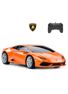 RASTAR 1:24 Scale Official Licensed Lamborghini HURACÁN LP610-4 Electric Remote Control Sport Racing Hobby Toy Car, RC Car Model Vehicle Gift for Boys, Girls, Teens and Adults - Orange  - Image 1
