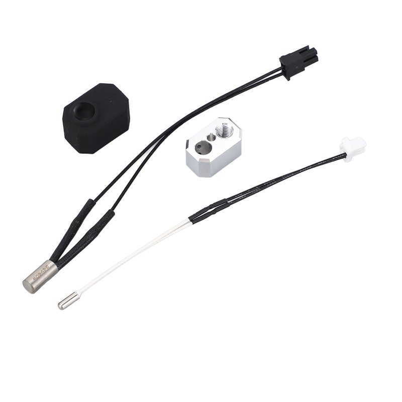 Hotend Heater Block Kit Aluminum Heating Block with 24V 40W Heater Cartridgea Thermistor Silicone Sleeve for Prusa MK4 - Image 1
